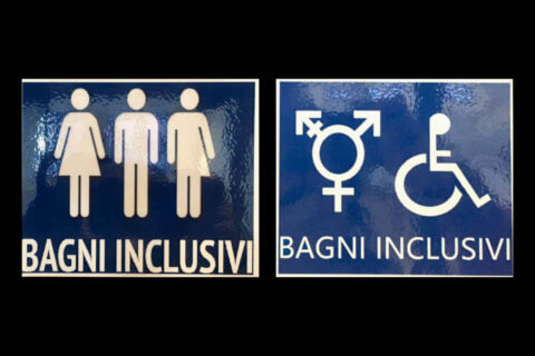 Università Bocconi, sospesi tre studenti per commenti transfobici sui bagni gender neutral dell'ateneo - bagniinclusivi scaled 1 - Gay.it