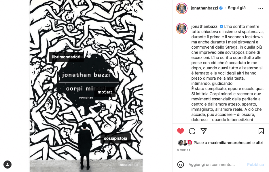 jonathan bazzi corpi minori febbre mondadori romanzo narrativa LGBTQ+ gay.it libri