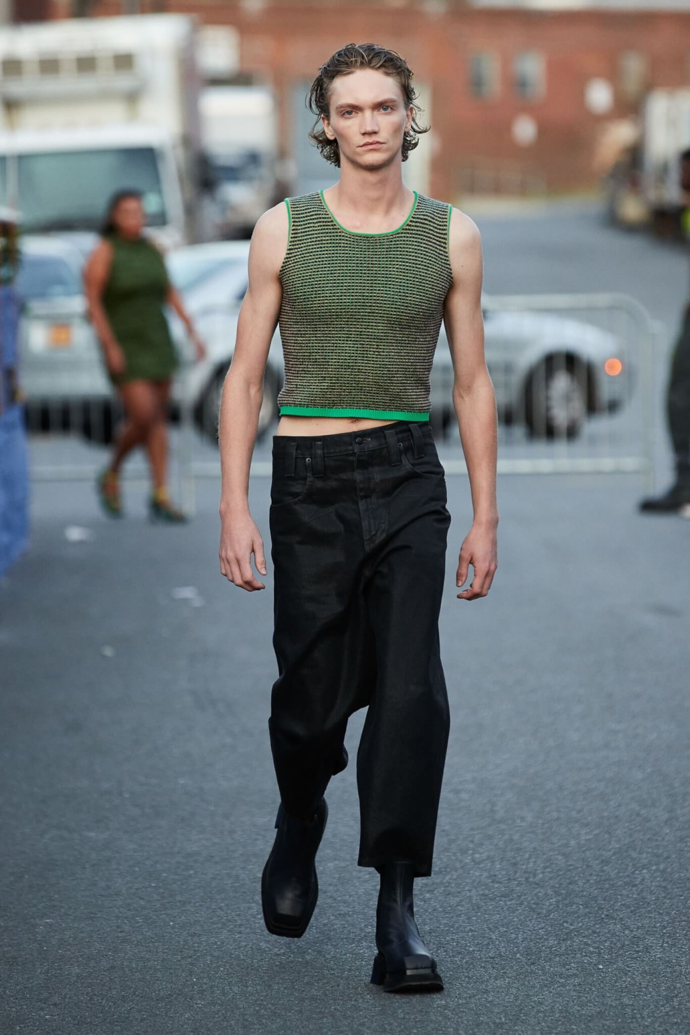 Eckhaus Latta spring summer 2022 crop top