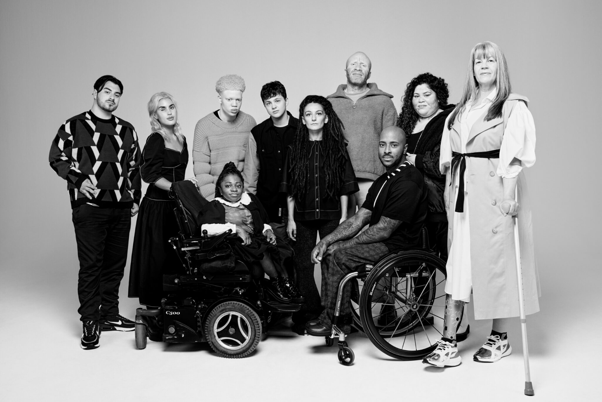 Foto modelli disabili trans Zebedee Management