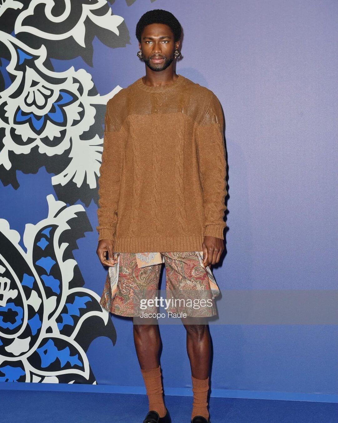 Sadiq Desh etro fall winter 2022 2023 influencer gay