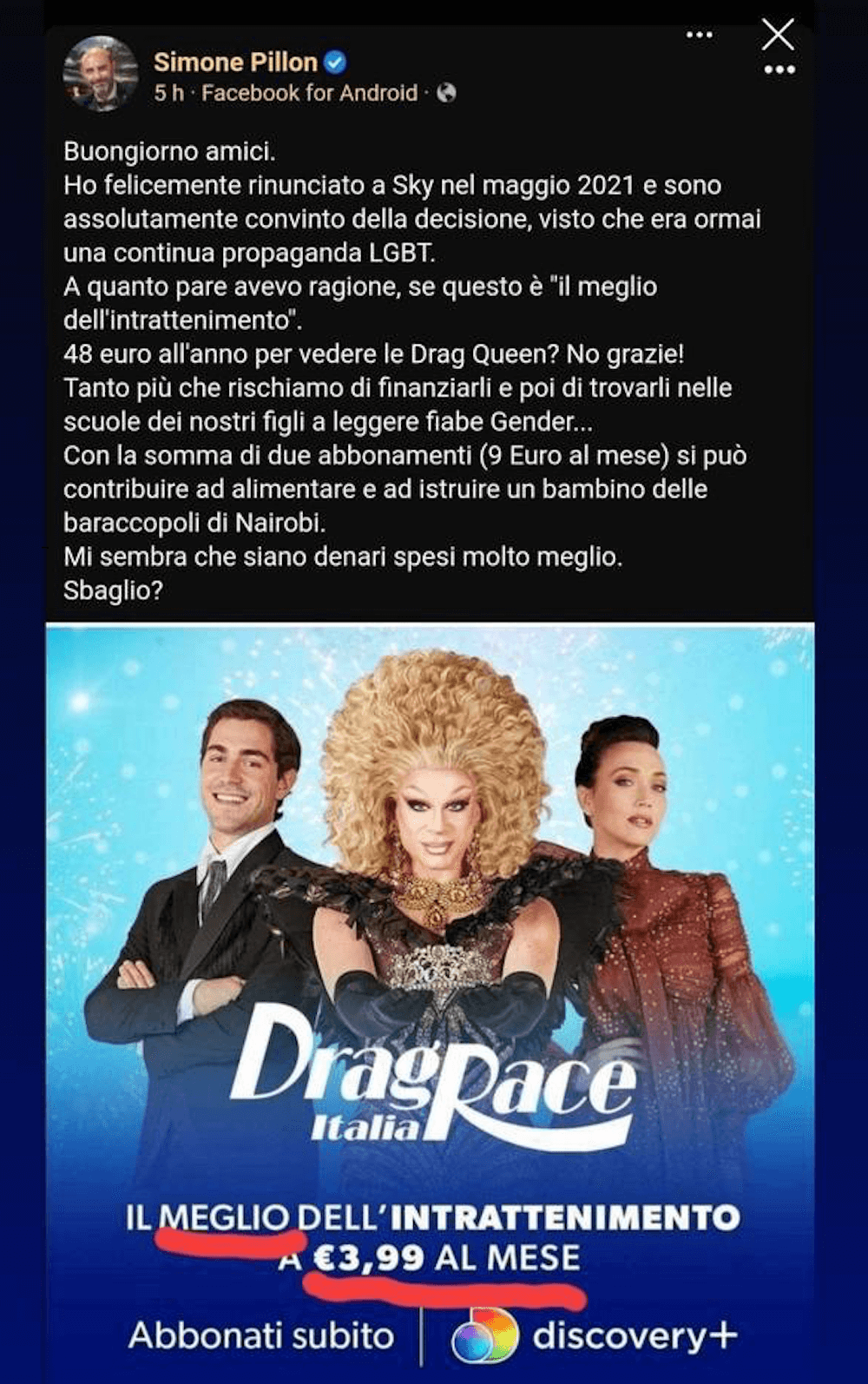 simone pillon sky discovery