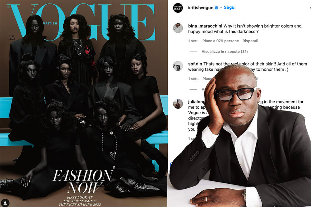 British Vogue nella bufera per razzismo a causa di una copertina con nove modelle nere