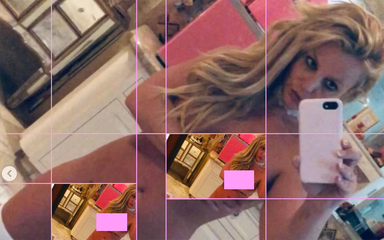 Britney Spears, nudo integrale su Instagram