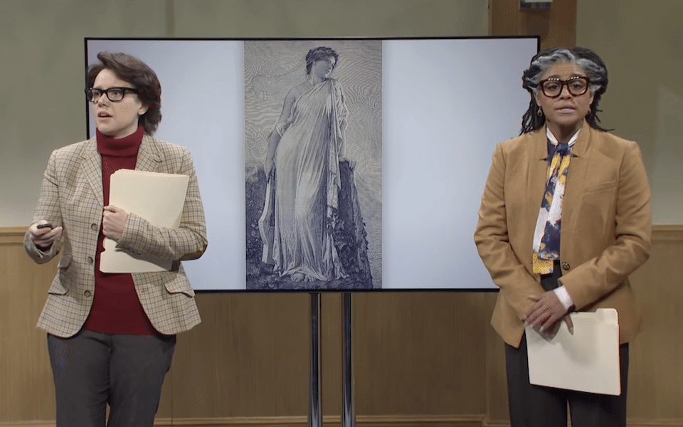 Kate McKinnon e Ariana DeBose: l’esilarante sketch sulla poetessa greca Saffo al SNL