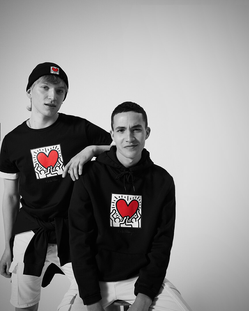 Time for Love Antony Morato in collaborazione con Keith Haring arte