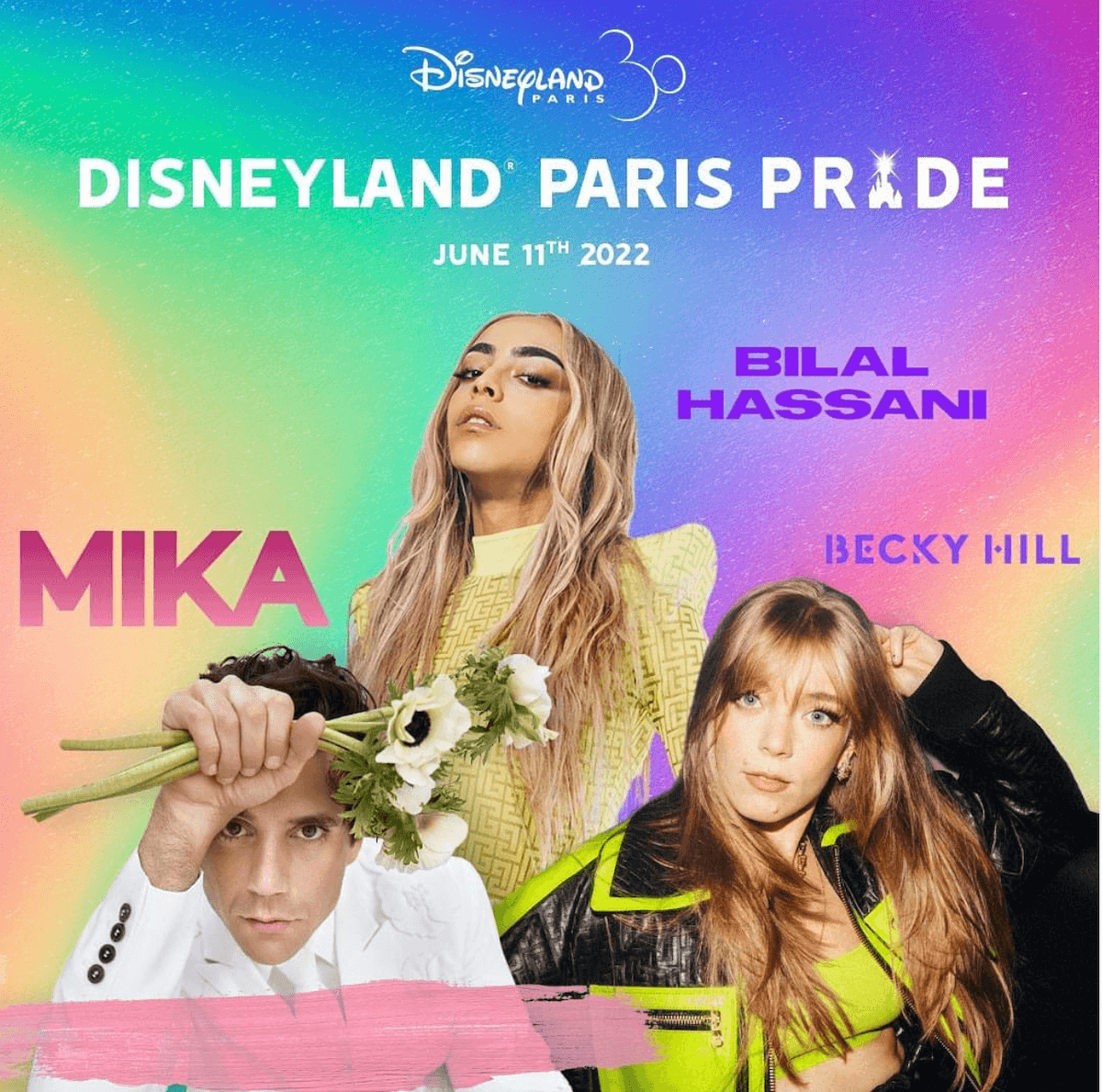 Disneyland Paris Pride 2022: ospiti Mika, Becky Hill e Bilal Hassani - Disneyland Paris - Gay.it