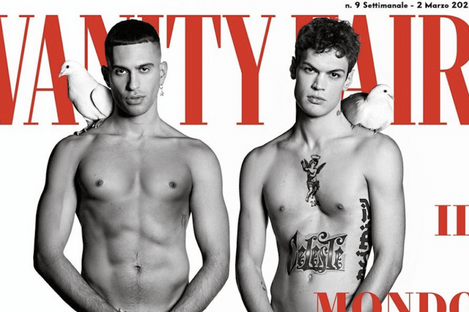 Mahmood e Blanco a nudo su Vanity Fair: "Libertà di sentimenti, normalizziamoli e non ghettizziamoli" - Mahmood e Blanco nudi per Vanity Fair la copertina - Gay.it