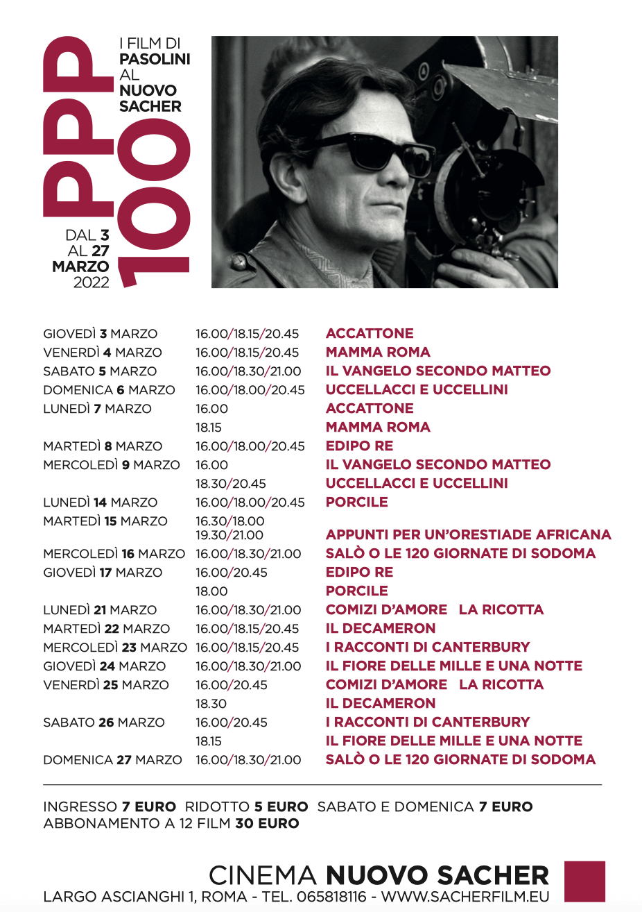 100 anni di Pier Paolo Pasolini, 13 suoi film tornano nei cinema d'Italia - Pasolini 100 - Gay.it