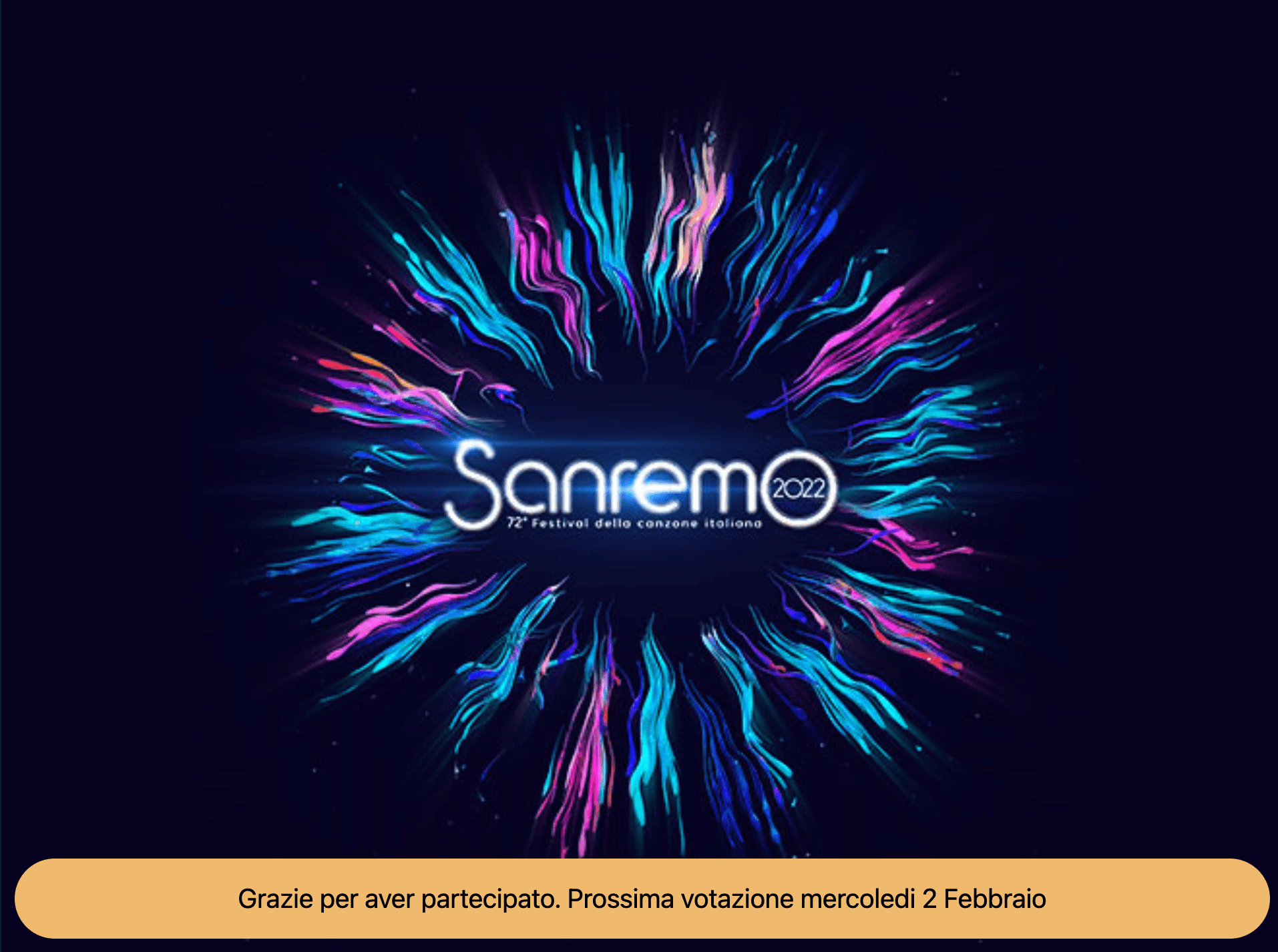 sanremo voto prima serata sala stampa