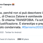 Checco Zalone caos a Sanremo 2022 - Thumbnail