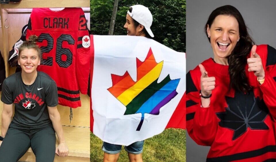 Pechino 2022, al via le Olimpiadi con il record del Canada: 7 giocatrici dichiaratamente queer nell'hockey - team canada 1 1 - Gay.it