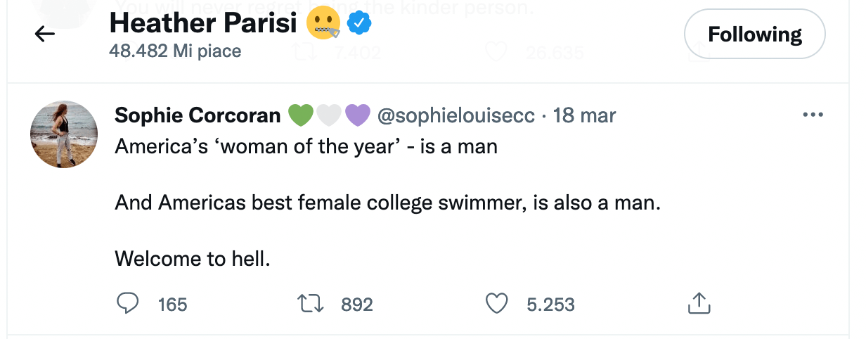 Heather Parisi, pioggia di "mi piace" e retweet alla transfobia social - Heather Parisi pioggia di mi piace e retweet alla transfobia social 3 - Gay.it