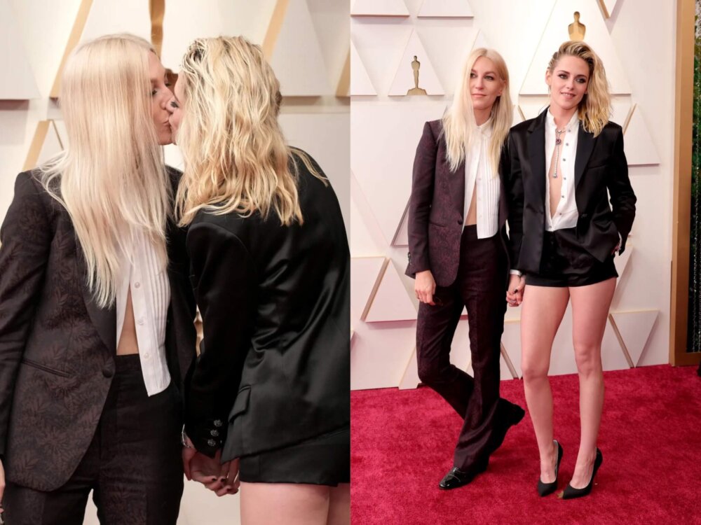 Oscar 2022: Kristen Stewart bacia la fidanzata Dylan Meyer sul red carpet
