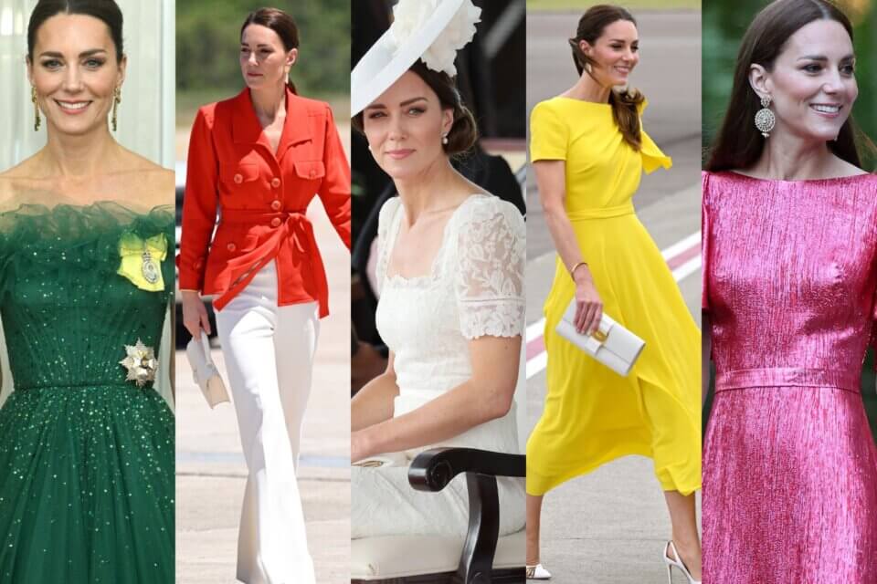 Kate Middleton: tutti i look del Royal Tour ai Caraibi - Kate Middleton colori - Gay.it