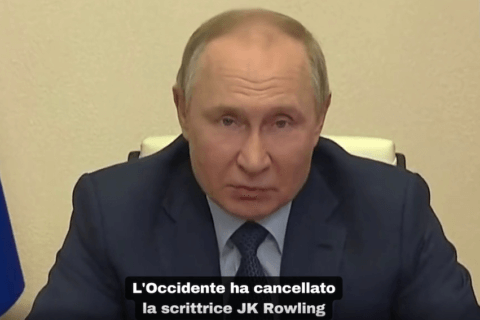 Putin vs. Occidente: "Hanno cancellato J.K. Rowling, ora stanno provando a cancellare la Russia" - VIDEO - Putin e Rowling - Gay.it
