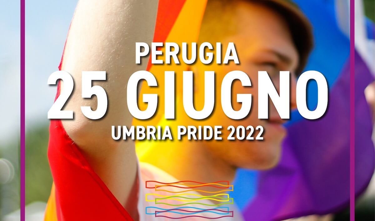 Umbria Pride 2022, la prima edizione a Perugia il 25 giugno
