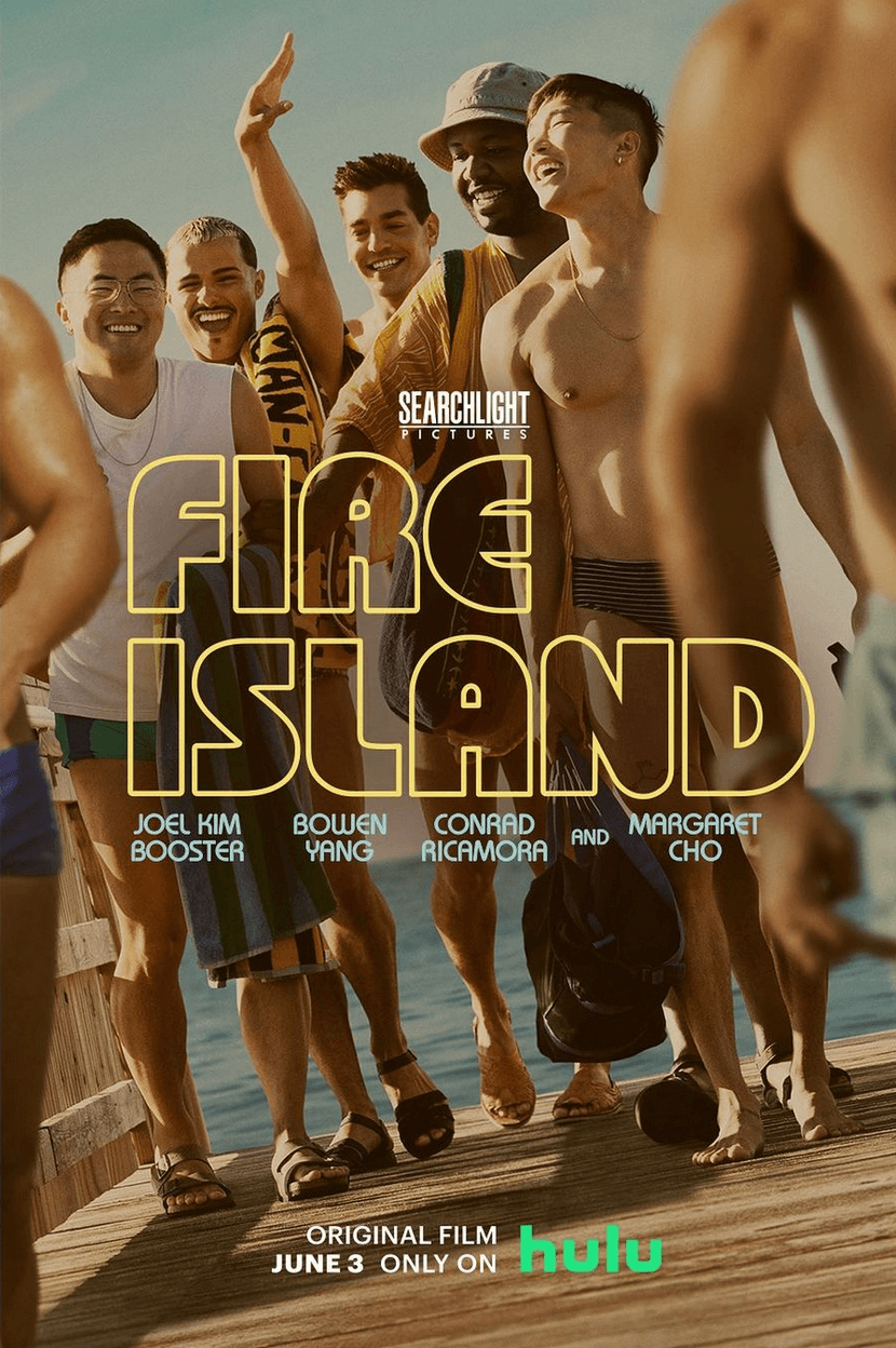 Fire Island da oggi su Disney+, il regista confessa di aver lottato per inserire nudità: "Si dovevano vedere i caz*i" - Fire Island Poster - Gay.it
