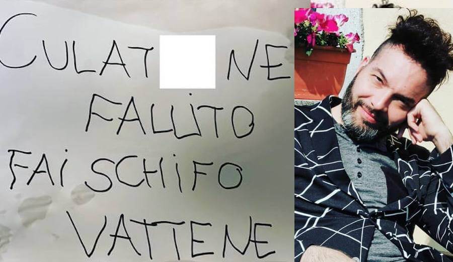 "Culatt*ne fallito, fai schifo, fr*cio vattene", omofobia in Valtellina. "Ma io non me ne vado e non ho paura" - Marco Crestanello - Gay.it