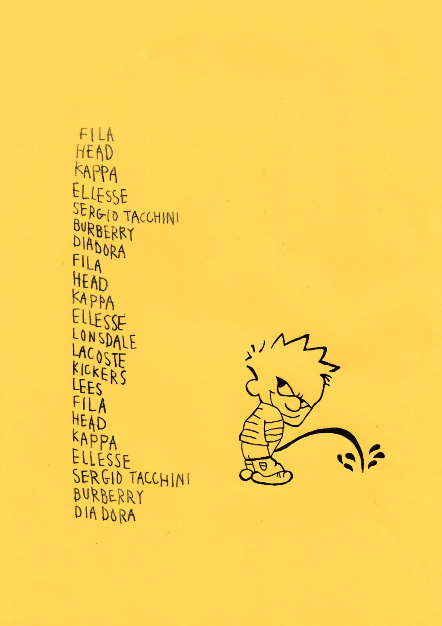 Mascolinità e subculture popolari in salsa British Pop - Intervista a Trackie McLeod - Sash or Chicane Mono Print Pen Trackie McLeod 2021 scaled - Gay.it