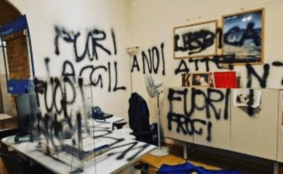 Università di Siena, minacce fasciste e omofobe: “Fuori i fr*ci”