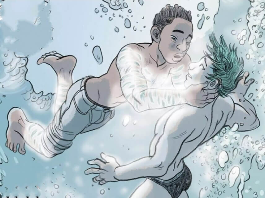 Aqualad, Chalize Theron produrrà l'adattamento tv della graphic novel queer "You Brought Me The Ocean" - You Brought Me The Ocean - Gay.it