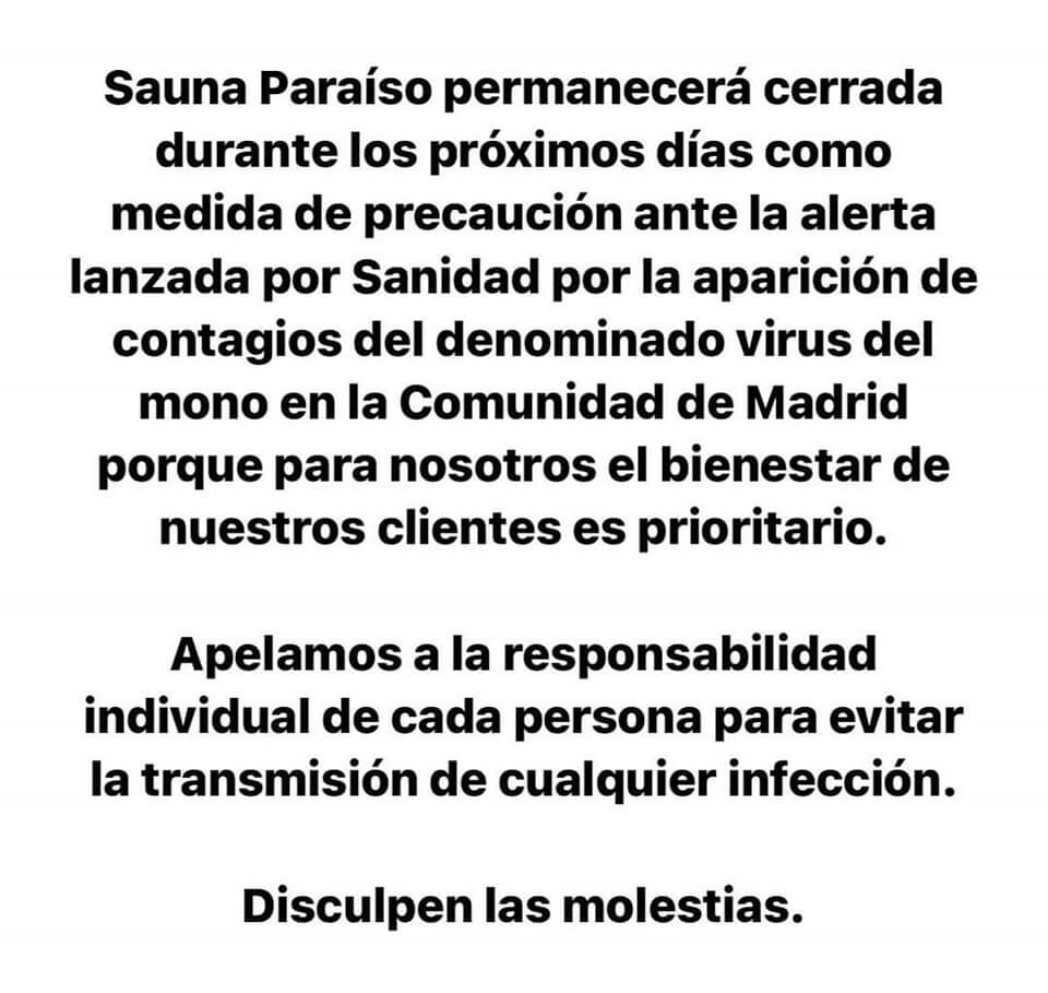 sauna paraiso madrid vaiolo delle scimmie