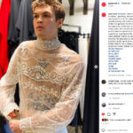 Uno scatto di Blanco in Valentino per Sanremo 2022 pubblicato da PierPaolo Piccioli - Thumbnail