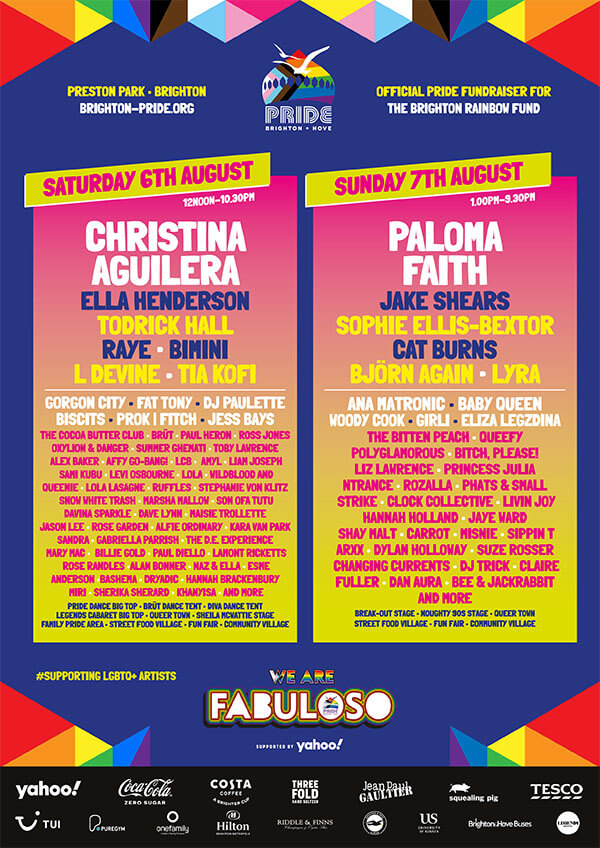 Christina Aguilera canterà al Brighton Pride 2022 - Brighton Pride - Gay.it