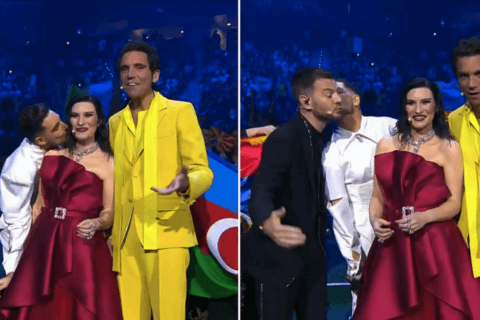 Eurovision 2022, smentita la squalifica dell'israeliano Michael Ben David per aver baciato i conduttori - Eurovision 2022 lisraeliano Michael Ben David squalificato - Gay.it