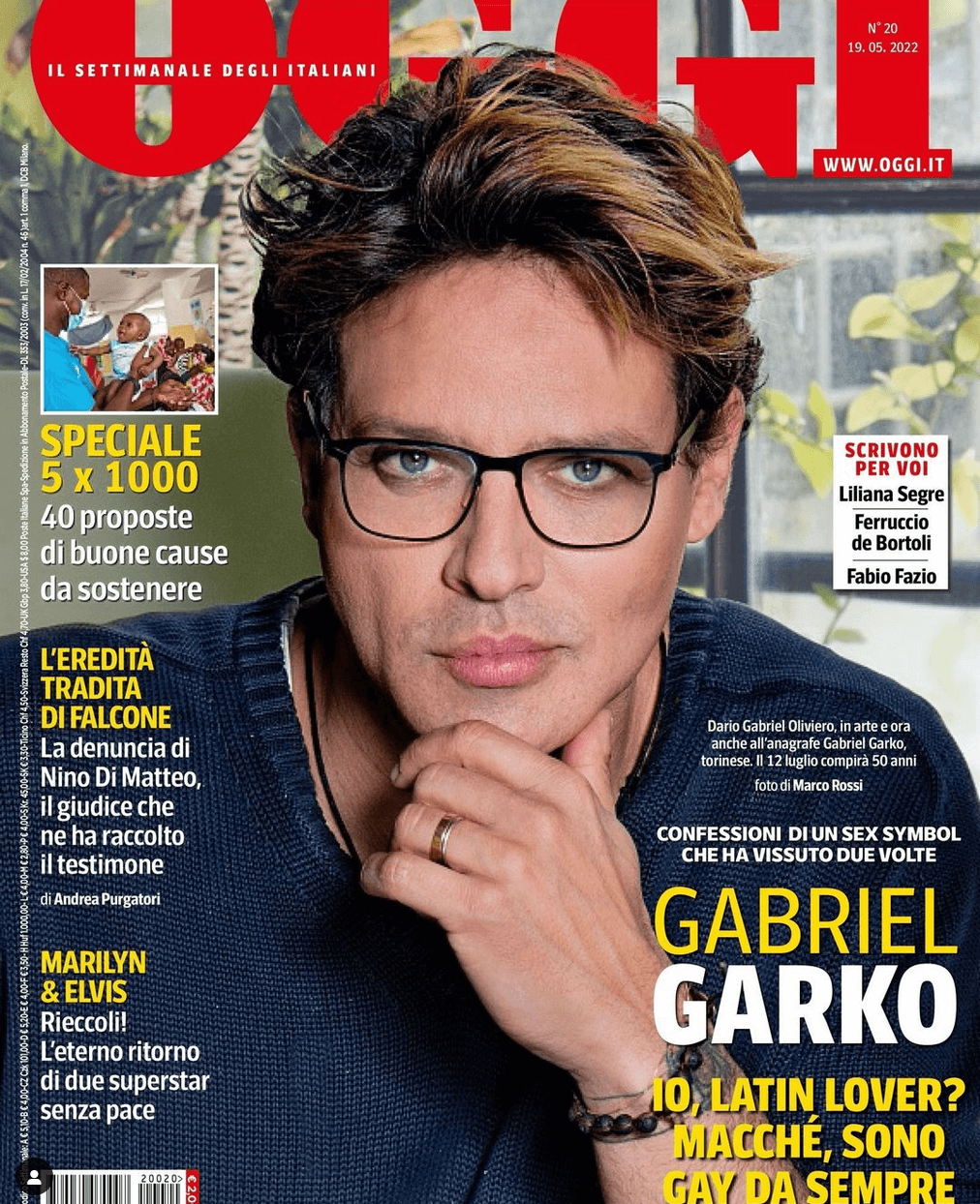 Gabriel Garko: "Sono gay da sempre, quale latin lover" - Gabriel Garko su Oggi - Gay.it
