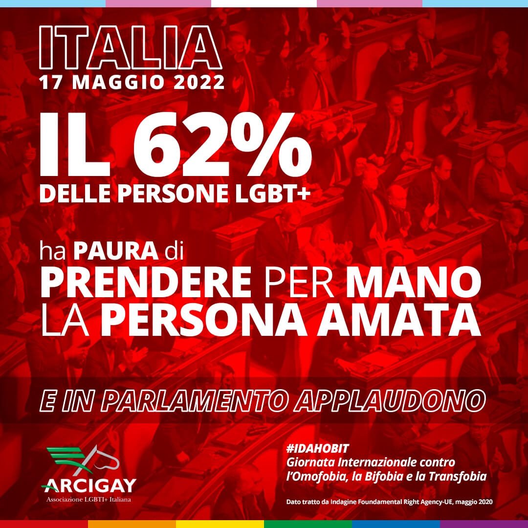 Giornata contro l'Omotransfobia, i numeri di un'emergenza: "E in Parlamento applaudono" - Giornata contro lOmotransfobia 3 - Gay.it