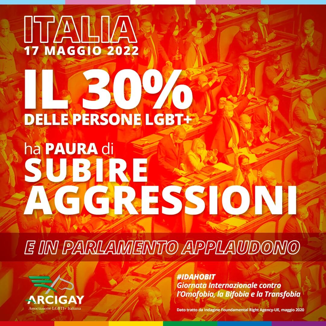 Giornata contro l'Omotransfobia, i numeri di un'emergenza: "E in Parlamento applaudono" - Giornata contro lOmotransfobia 4 - Gay.it