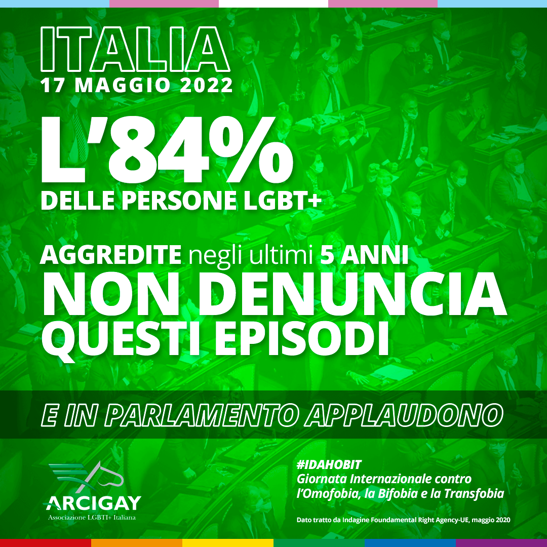 Giornata contro l'Omotransfobia, i numeri di un'emergenza: "E in Parlamento applaudono" - Giornata contro lOmotransfobia 6 3 - Gay.it