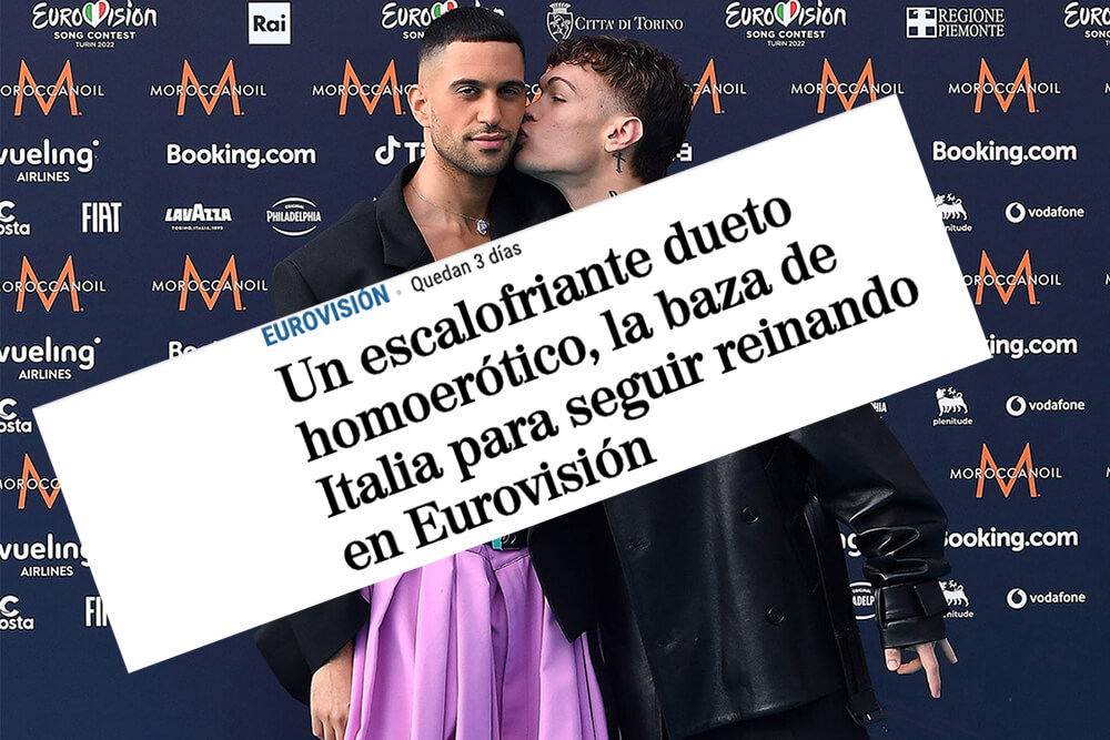 ‘Mahmood e Blanco coppia omoerotica agghiacciante, un trucco per vincere’