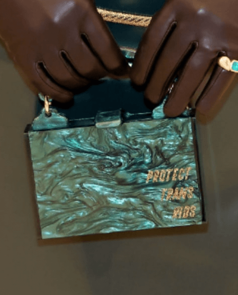 Tommy Dorfman bag borsa protect trans kids met gala