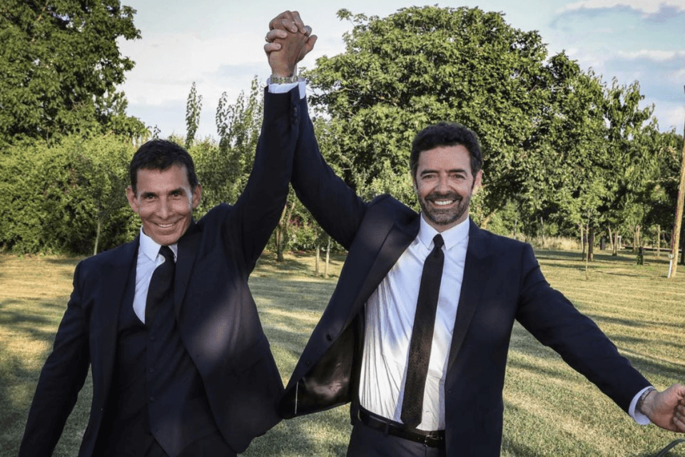 Alberto Matano e Riccardo Mannino sposi, le foto social - Alberto Matano e Riccardo Mannino sposi le foto social - Gay.it