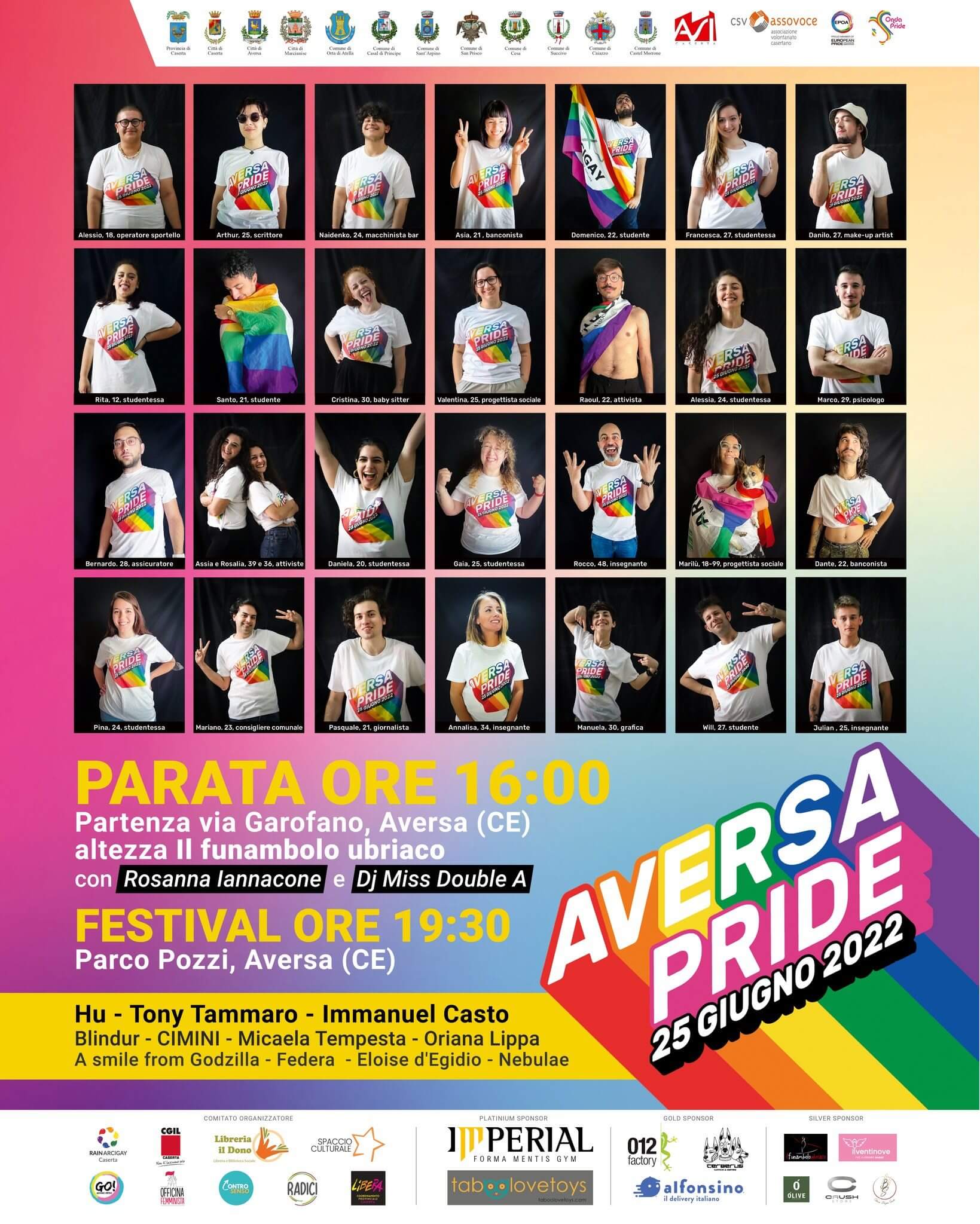 Aversa Pride 2022 sabato 25 giugno - Aversa Pride 2022 sabato 25 giugno - Gay.it
