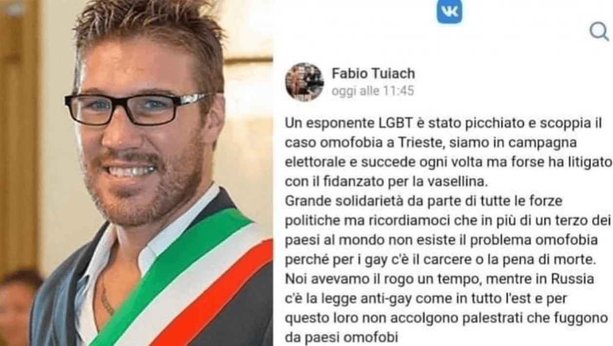 Omofobia, Fabio Tuiach condannato a 2 anni di reclusione - Fabio Tuiach a processo - Gay.it