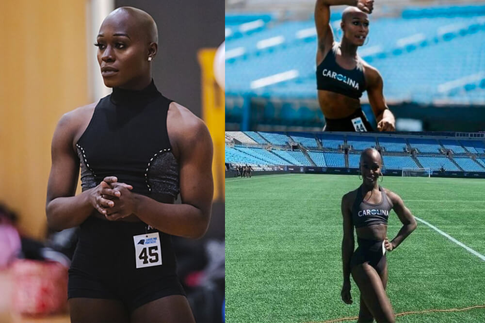 Justine Lindsay, prima donna trans* a diventare cheerleader nella NFL, commenti transfobici sui social