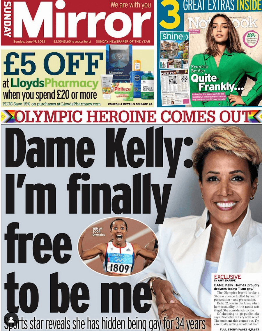 Kelly Holmes, la mezzofondista olimpica fa coming out: "Posso finalmente respirare" - Kelly Holmes coming out - Gay.it