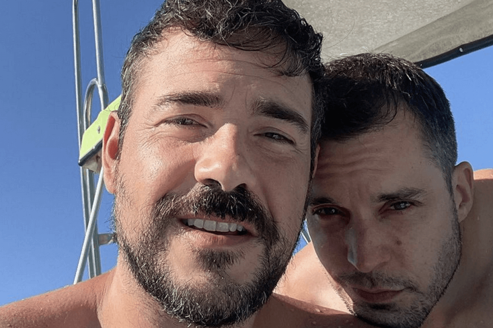 Lorenzo Balducci bacia e presenta il fidanzato Jader Picciau: "Non è romantico?" - le foto social - Lorenzo Balducci e Jader 2 - Gay.it