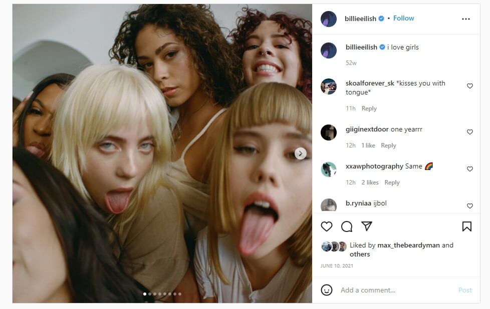 billie-eilish-queerbaiting