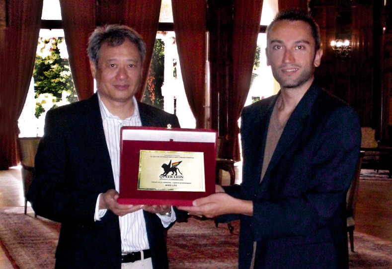 Queer Lion 2022, intervista al creatore Daniel N. Casagrande: "Venezia 2022 sarà molto Queer - 2009 Ang Lee Casagrande - Gay.it