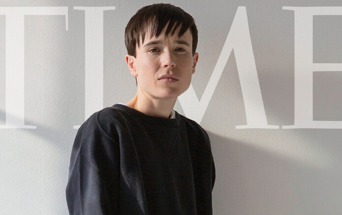 15 persone famose che non sapevi fossero non binarie - Elliot Page Time - Gay.it