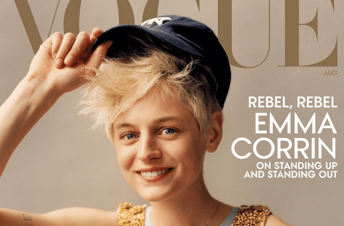 Emma Corrin è la prima persona non binaria in copertina su Vogue America