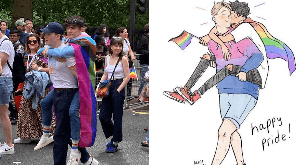 London Pride 2022, il cast di Heartstopper ha così messo a tacere i manifestanti omofobi – il video è virale - Heartstopper Pride 2 - Gay.it