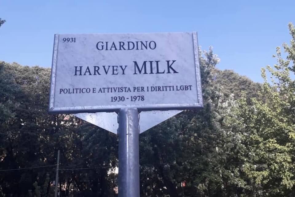 Milano Pride 2022, inaugurato il giardino Harvey Milk