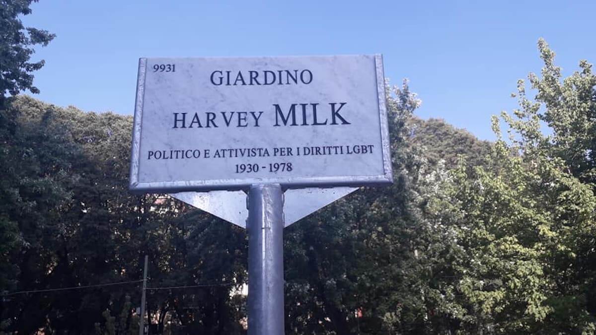 Milano Pride 2022, inaugurato il giardino Harvey Milk - Milano giardini Harvey Milk - Gay.it