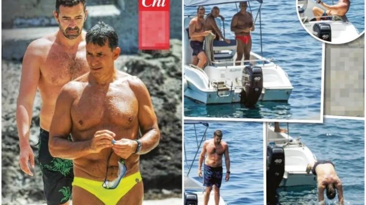 Alberto Matano e Riccardo Mannino in costume, le foto della luna di miele a Pantelleria